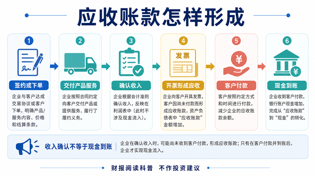 应收账款形成流程图