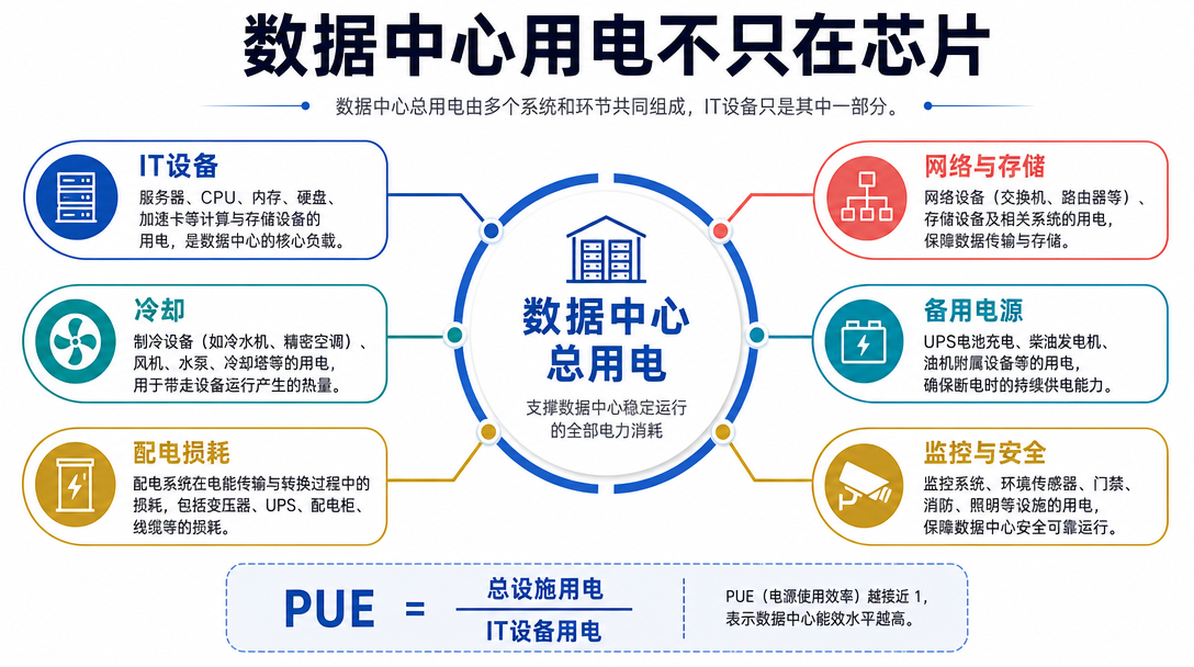 数据中心用电结构