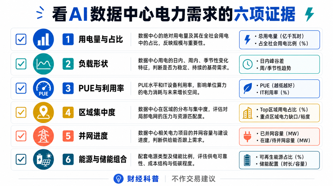 AI数据中心电力需求证据清单