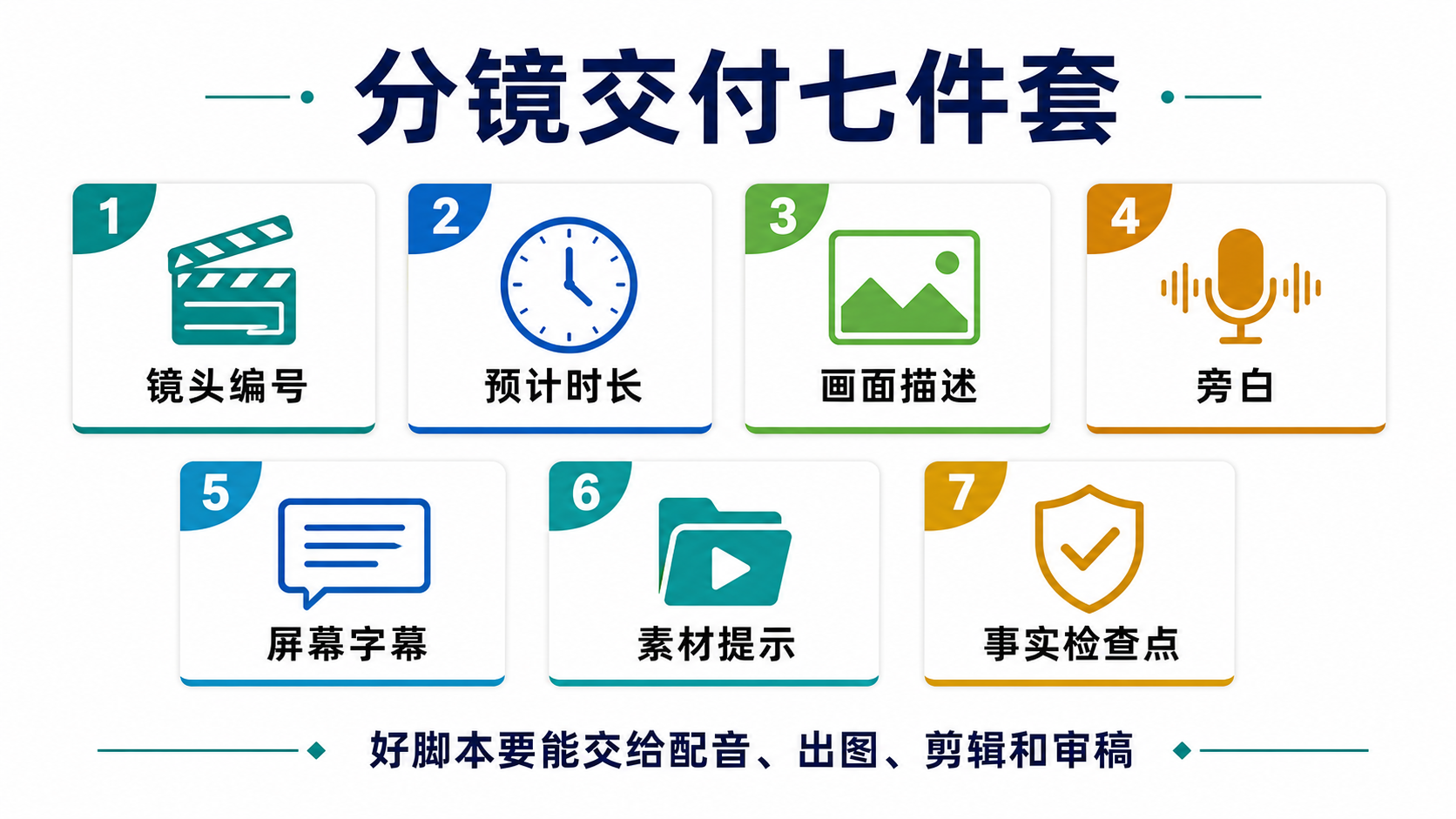分镜交付清单