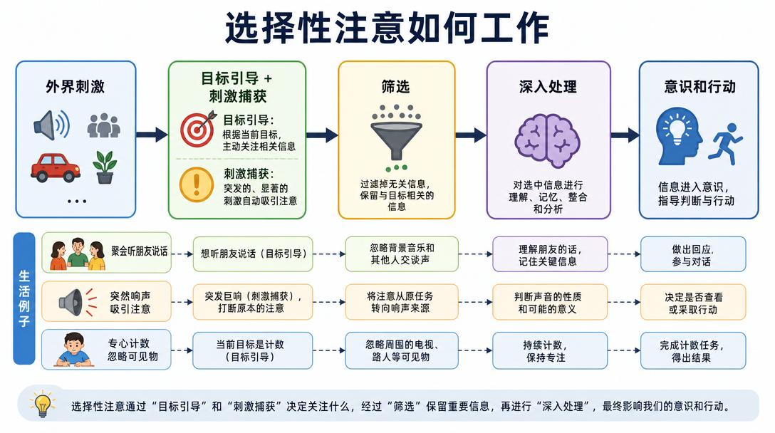 选择性注意流程图