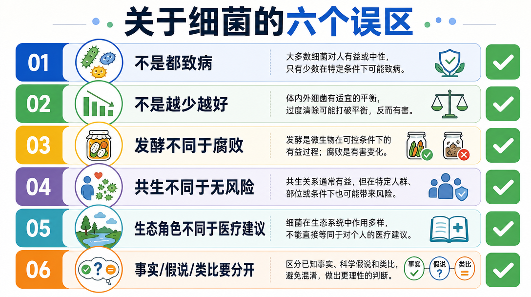 细菌误区清单图