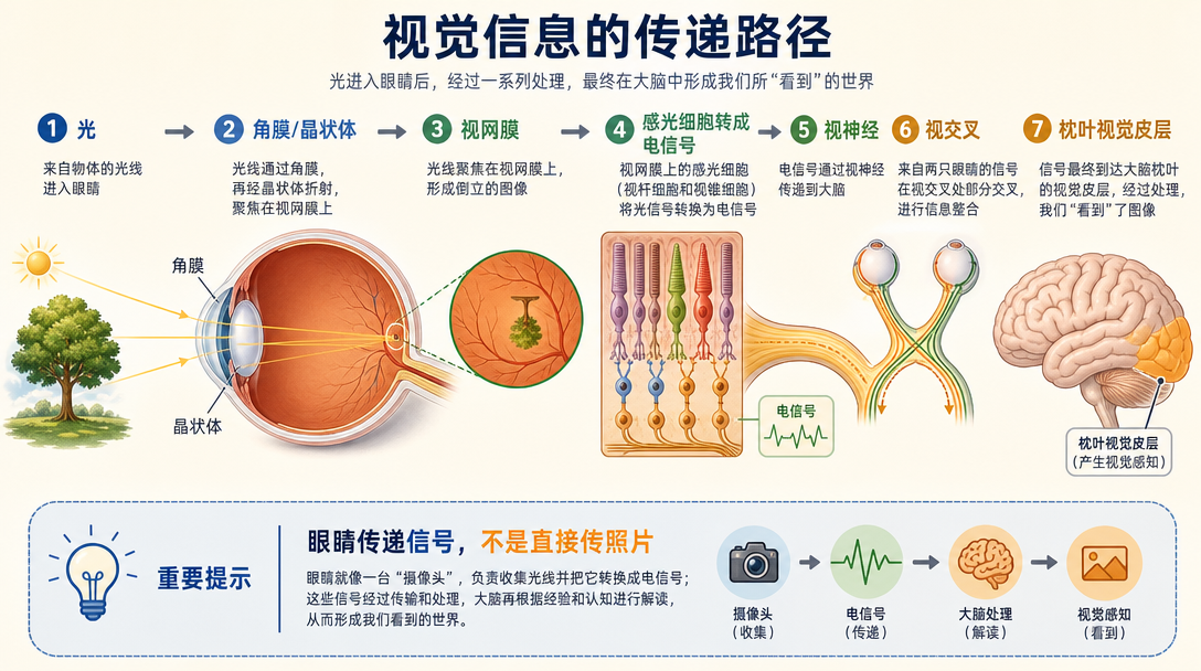 视觉信号路径图