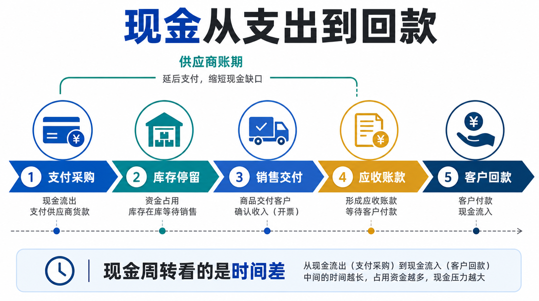 现金周转周期图