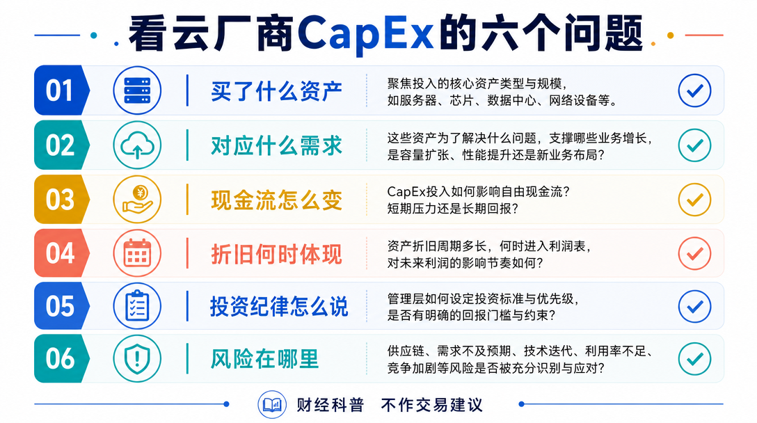 云厂商 CapEx 阅读清单