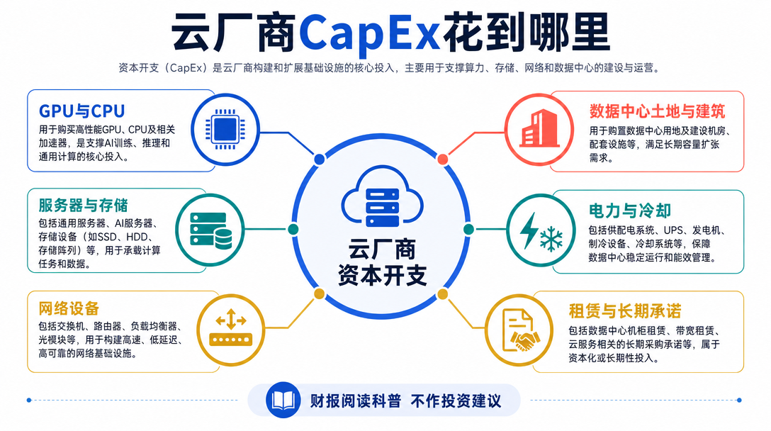 云厂商资本开支结构图