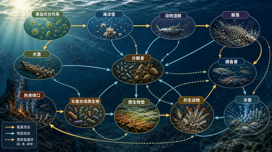 深海能量来源网络