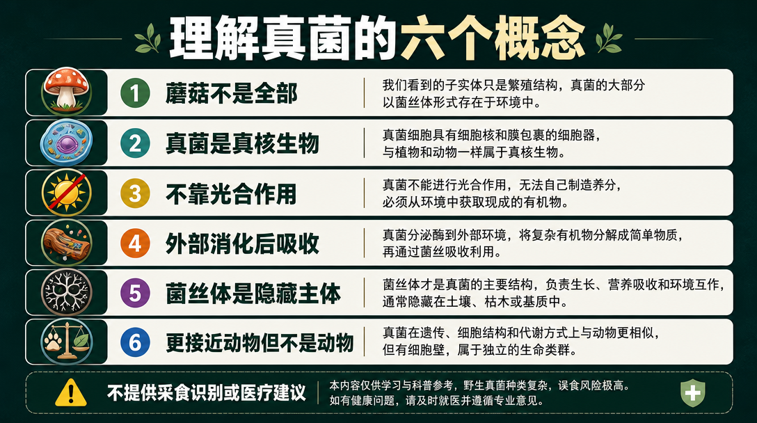 真菌概念清单图