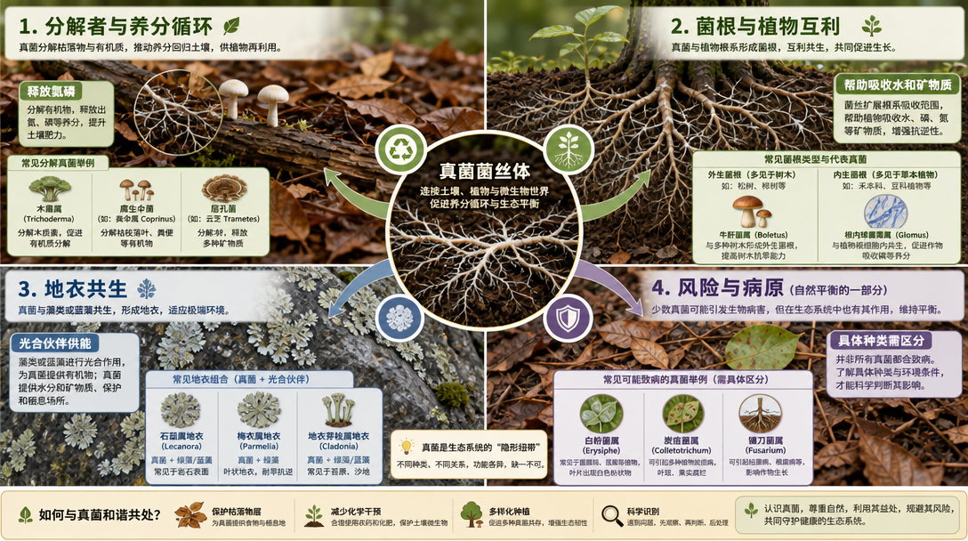 真菌生态角色图