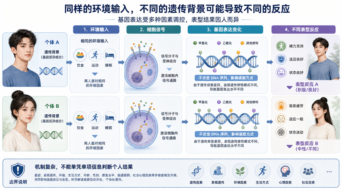 基因环境相互作用流程图