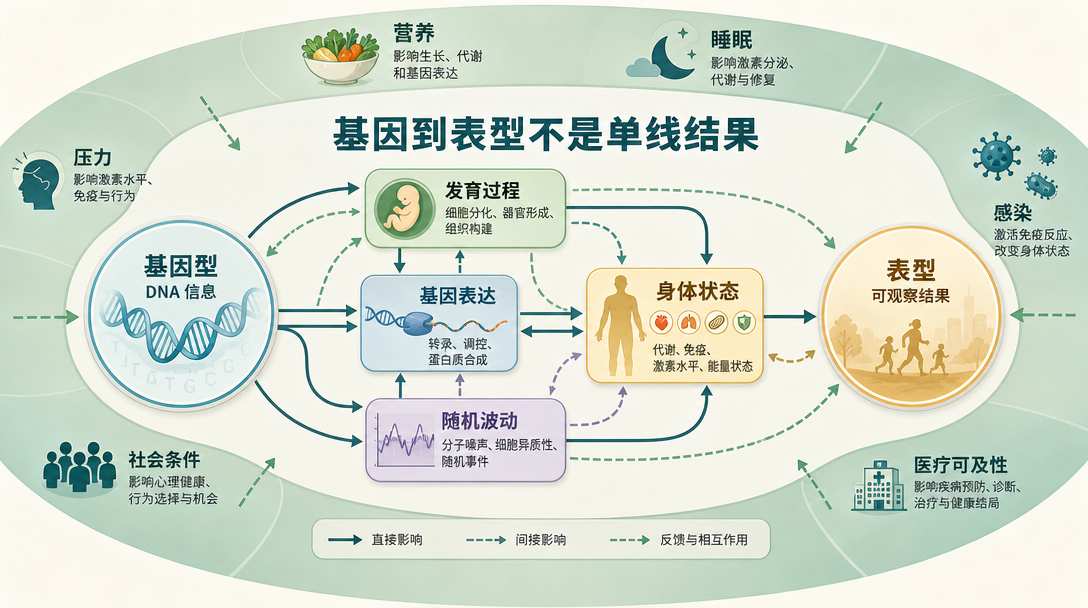 基因到表型关系图