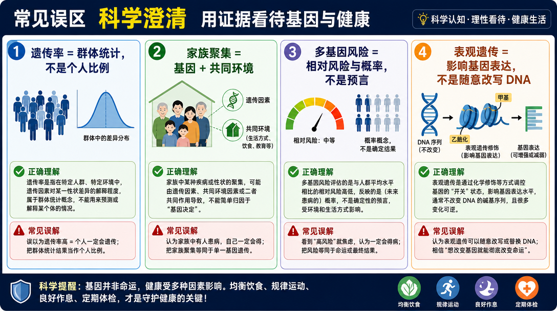 遗传率和概率误区图