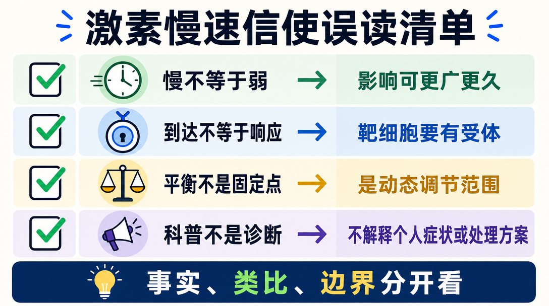 激素慢速信使误读清单