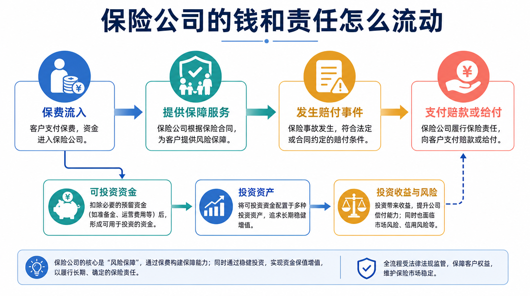 保险资金流图