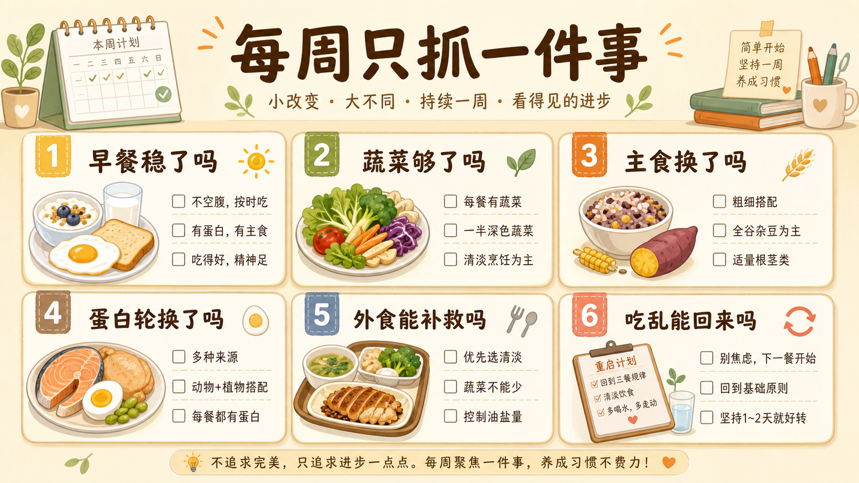 每周只抓一件事