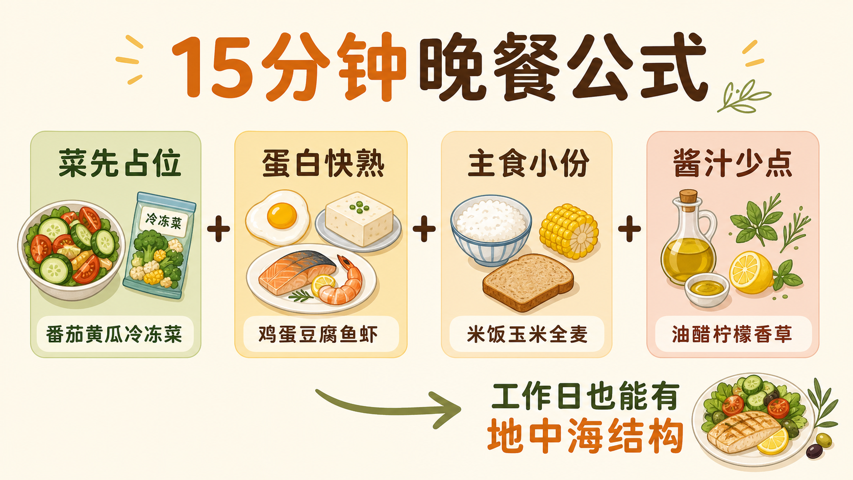 15 分钟晚餐公式图