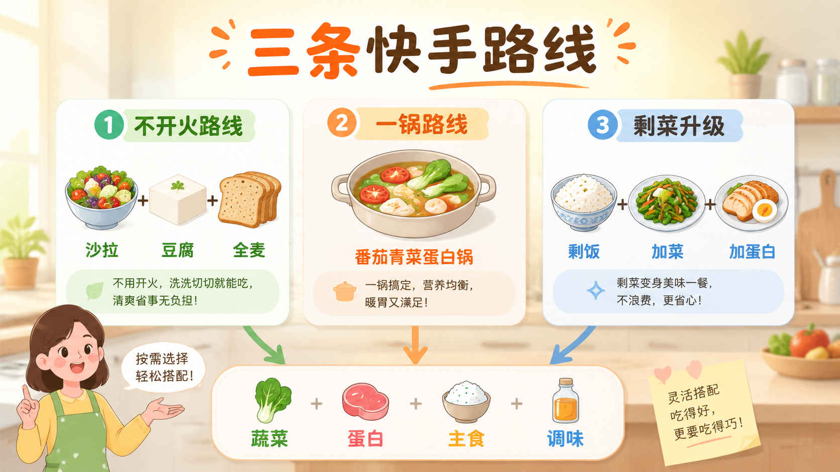 三条 15 分钟晚餐路线图