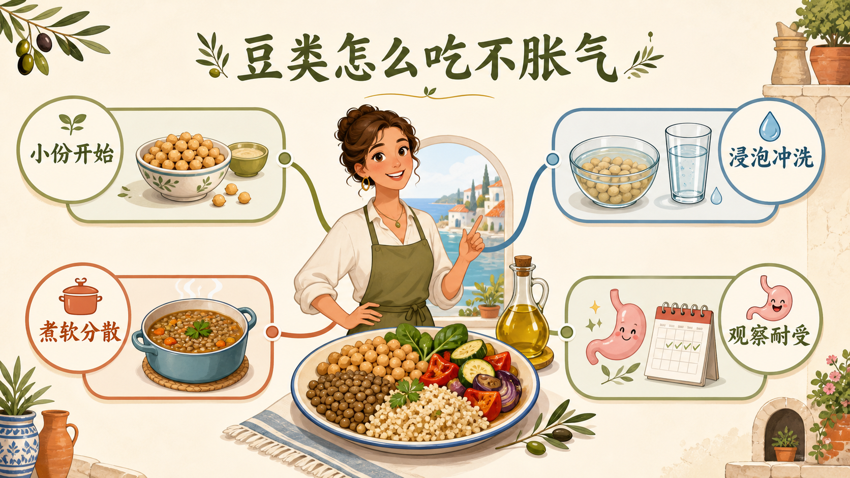 地中海豆类不胀气总览知识图