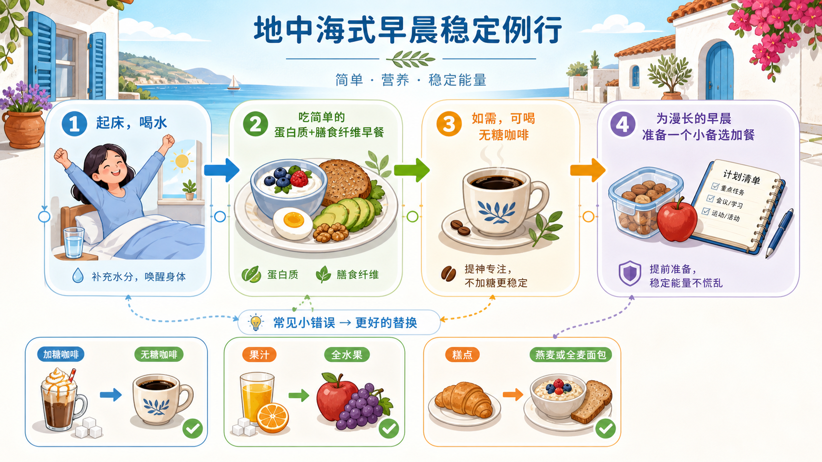 不靠咖啡硬扛的早晨流程