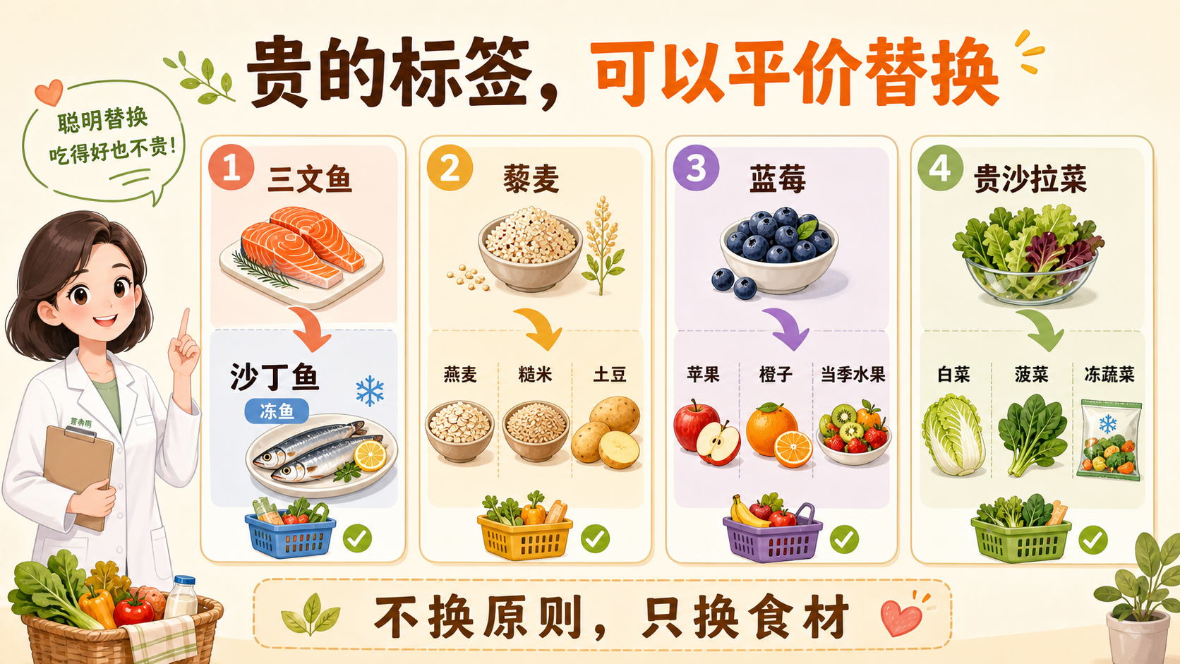 地中海饮食平价替换图