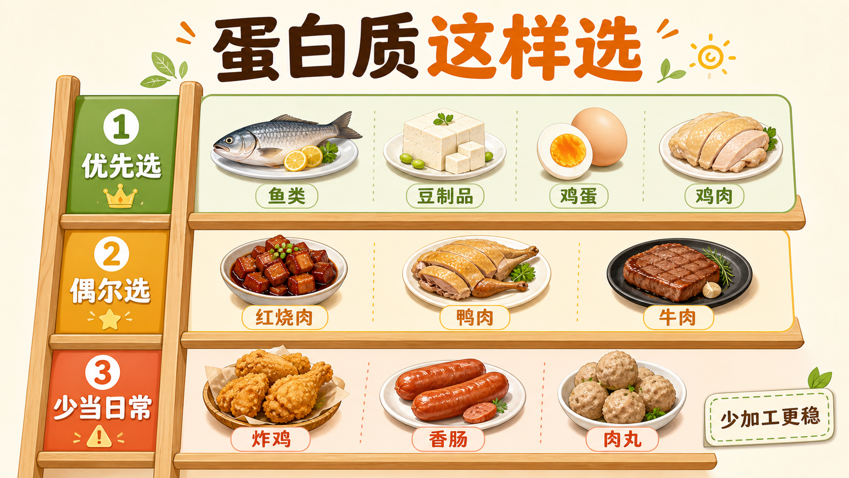 食堂蛋白质窗口分层图