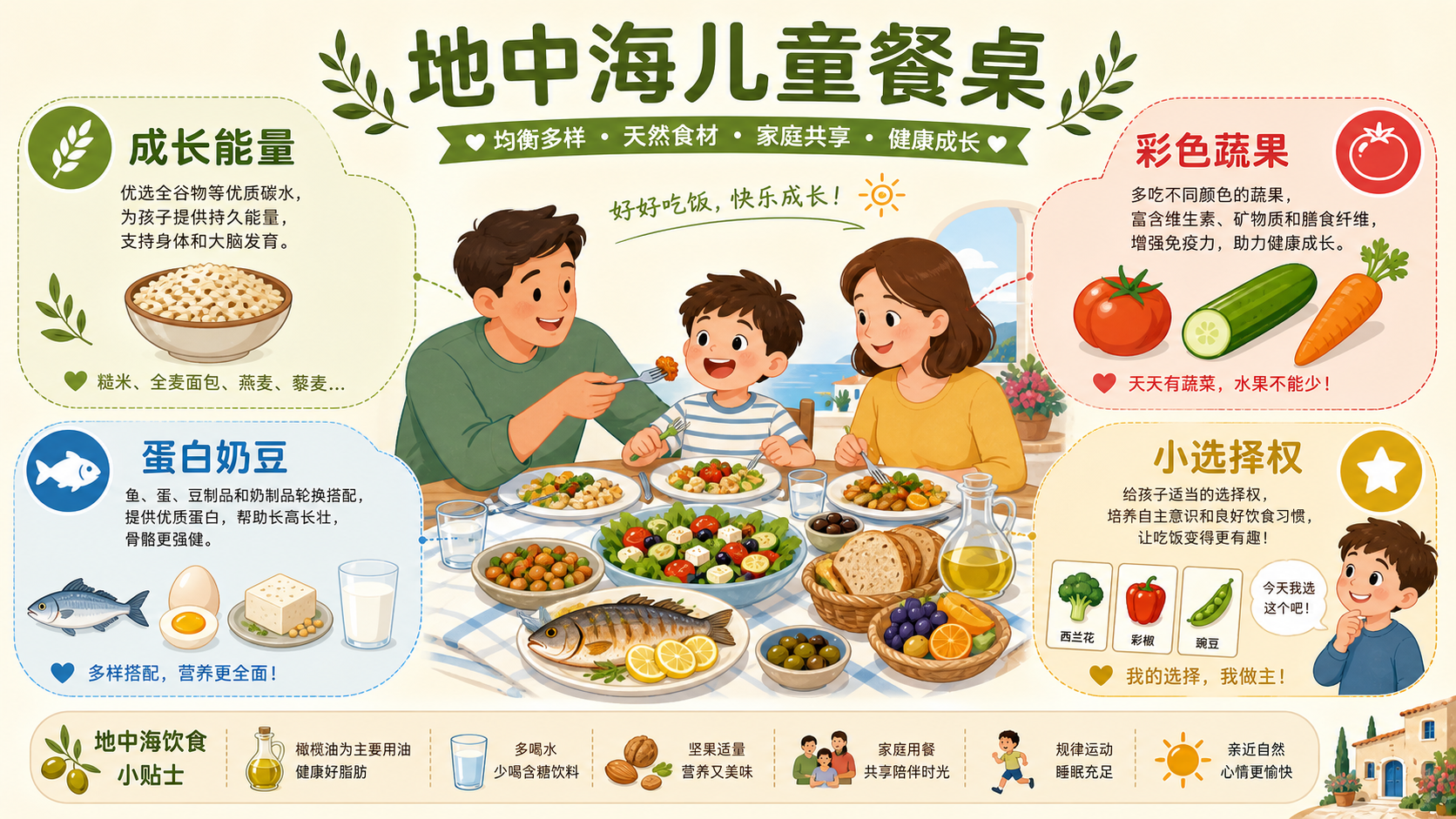 儿童版地中海餐桌总览