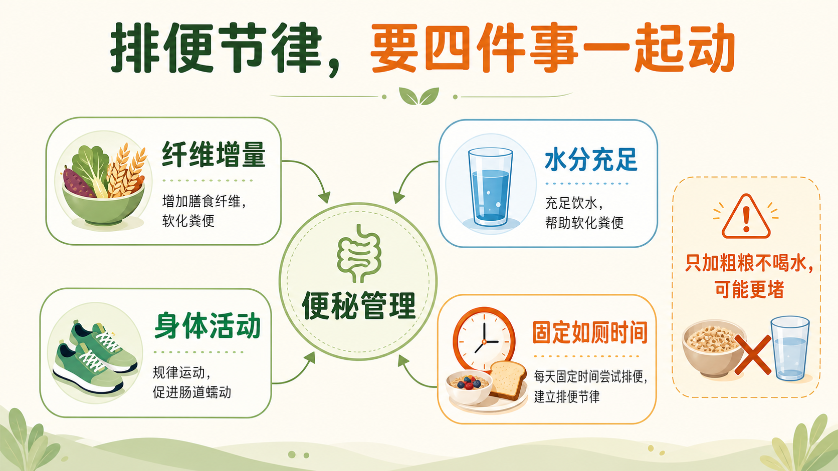 便秘纤维水分活动机制图