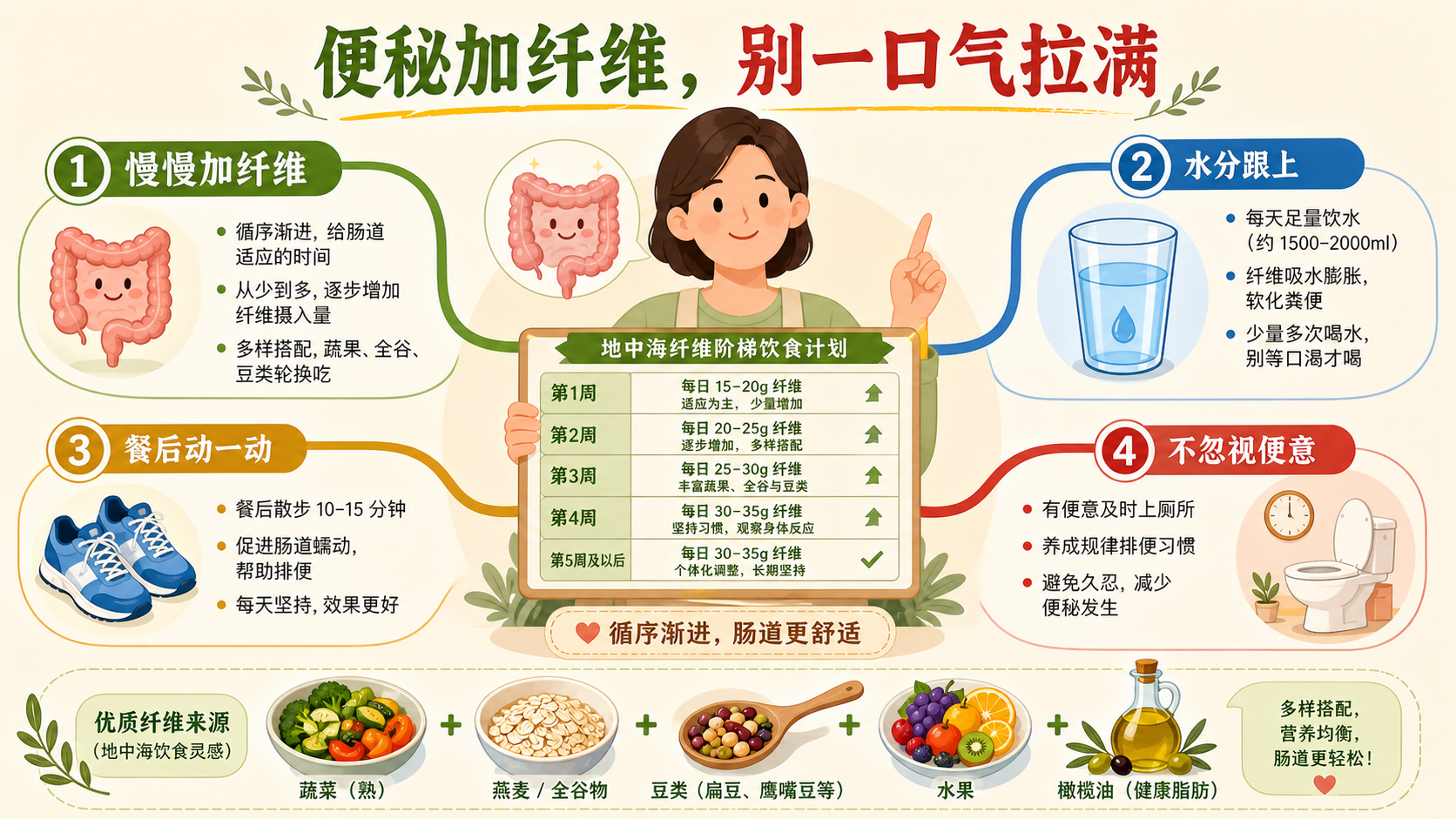 便秘人群地中海纤维饮食搭配总览