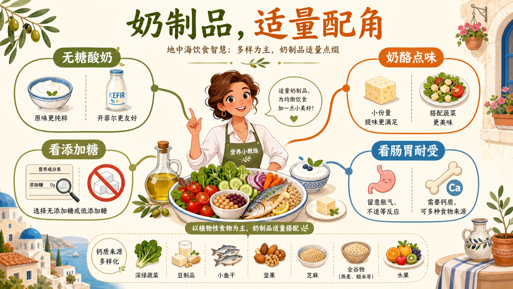 地中海奶制品选择总览知识图