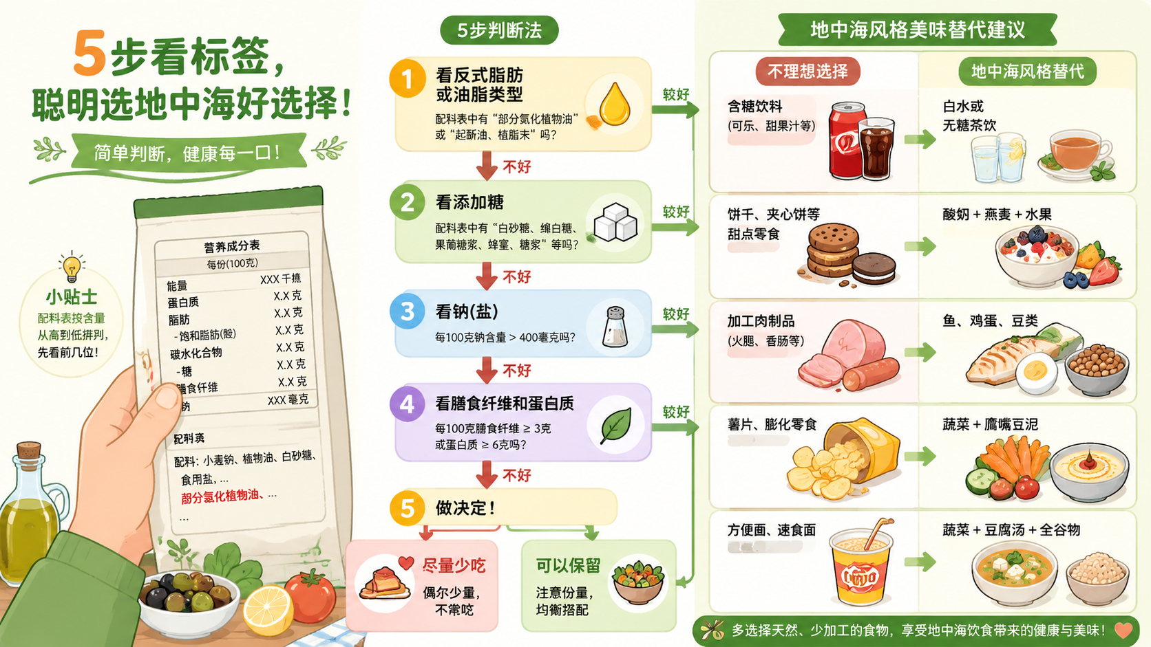 包装食品标签替换决策树