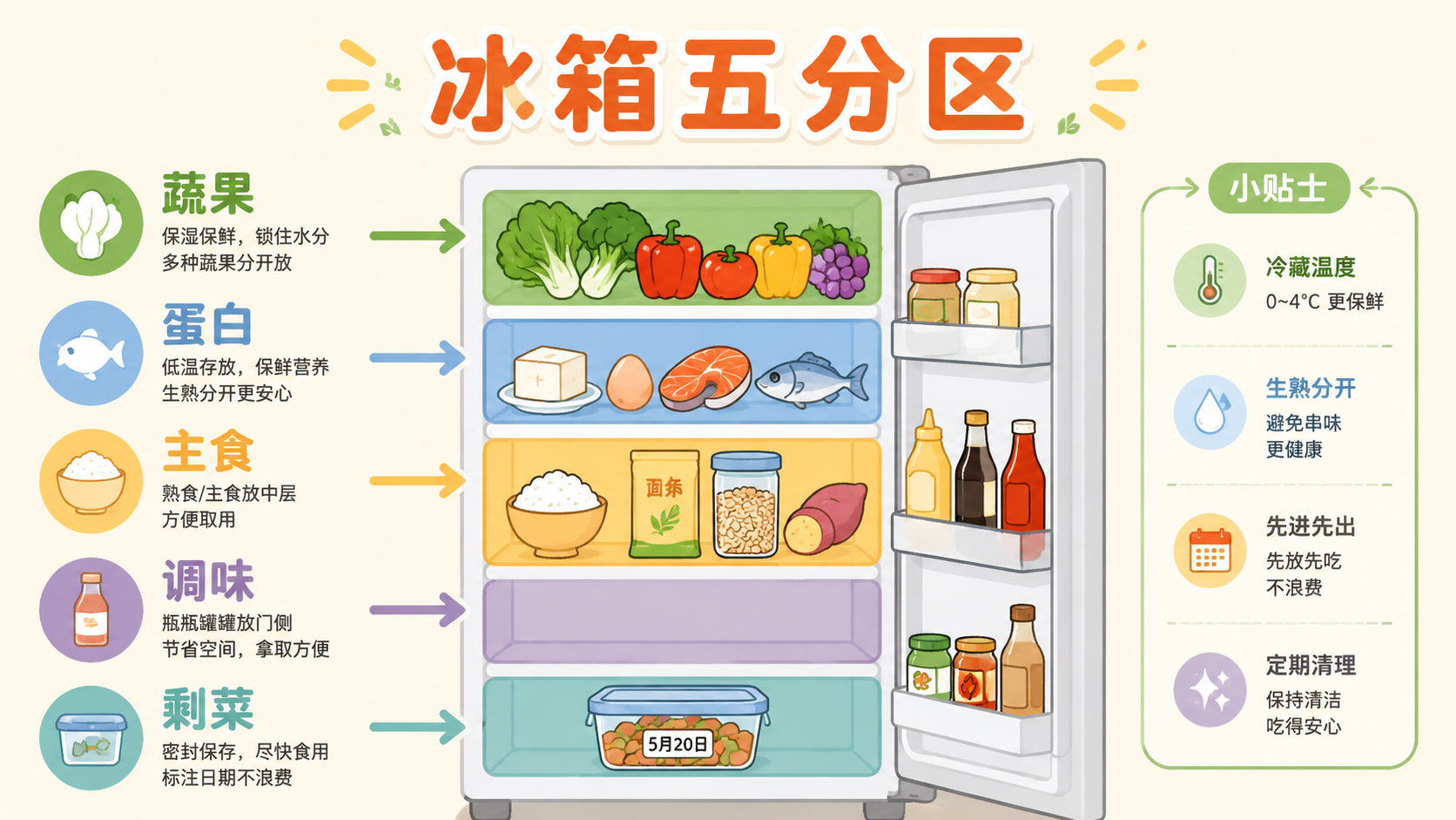 地中海冰箱五分区