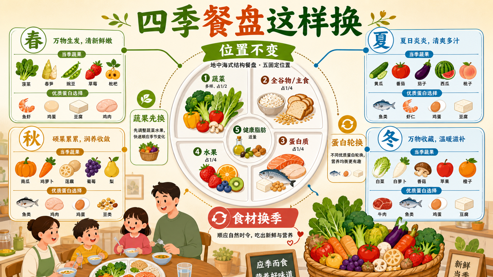 四季饮食搭配这样换