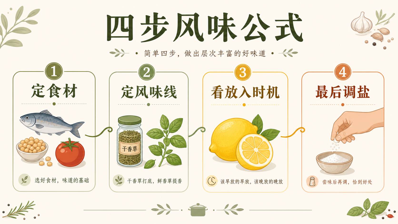 香草香料四步风味公式