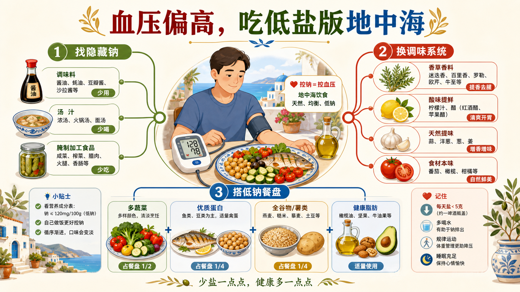 低盐版地中海饮食总览