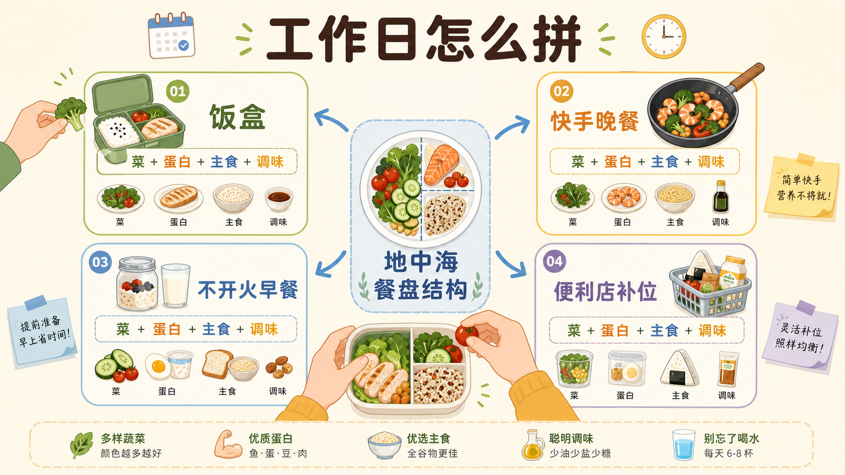 工作日拼盘路线图