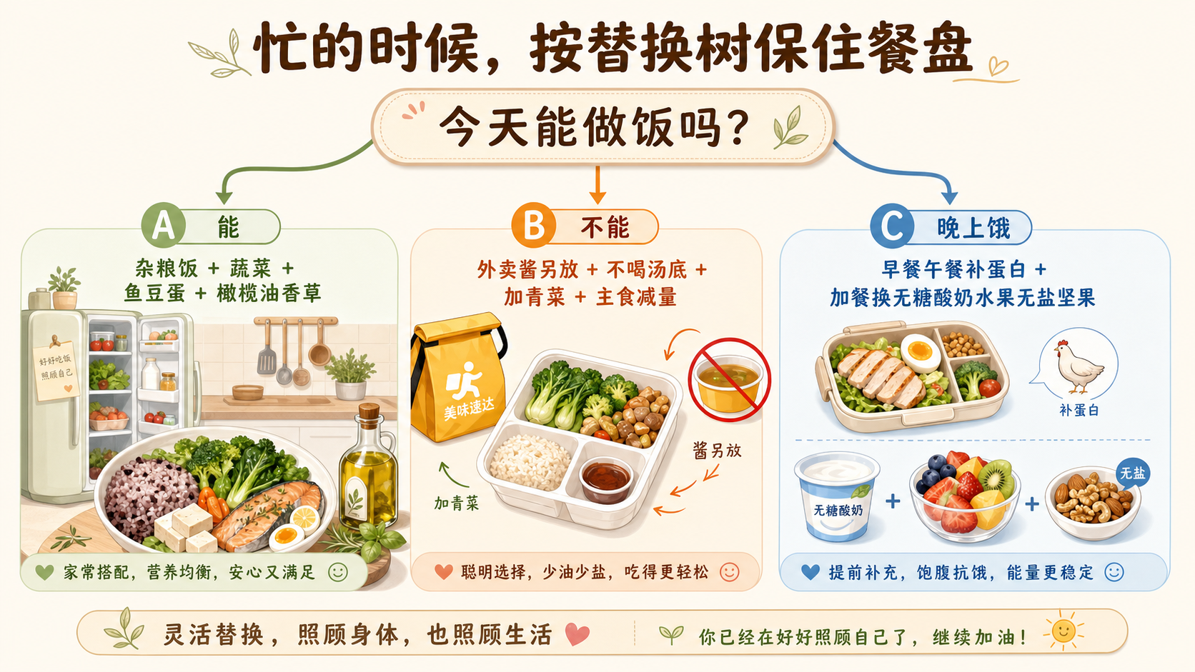 备餐与替换决策树