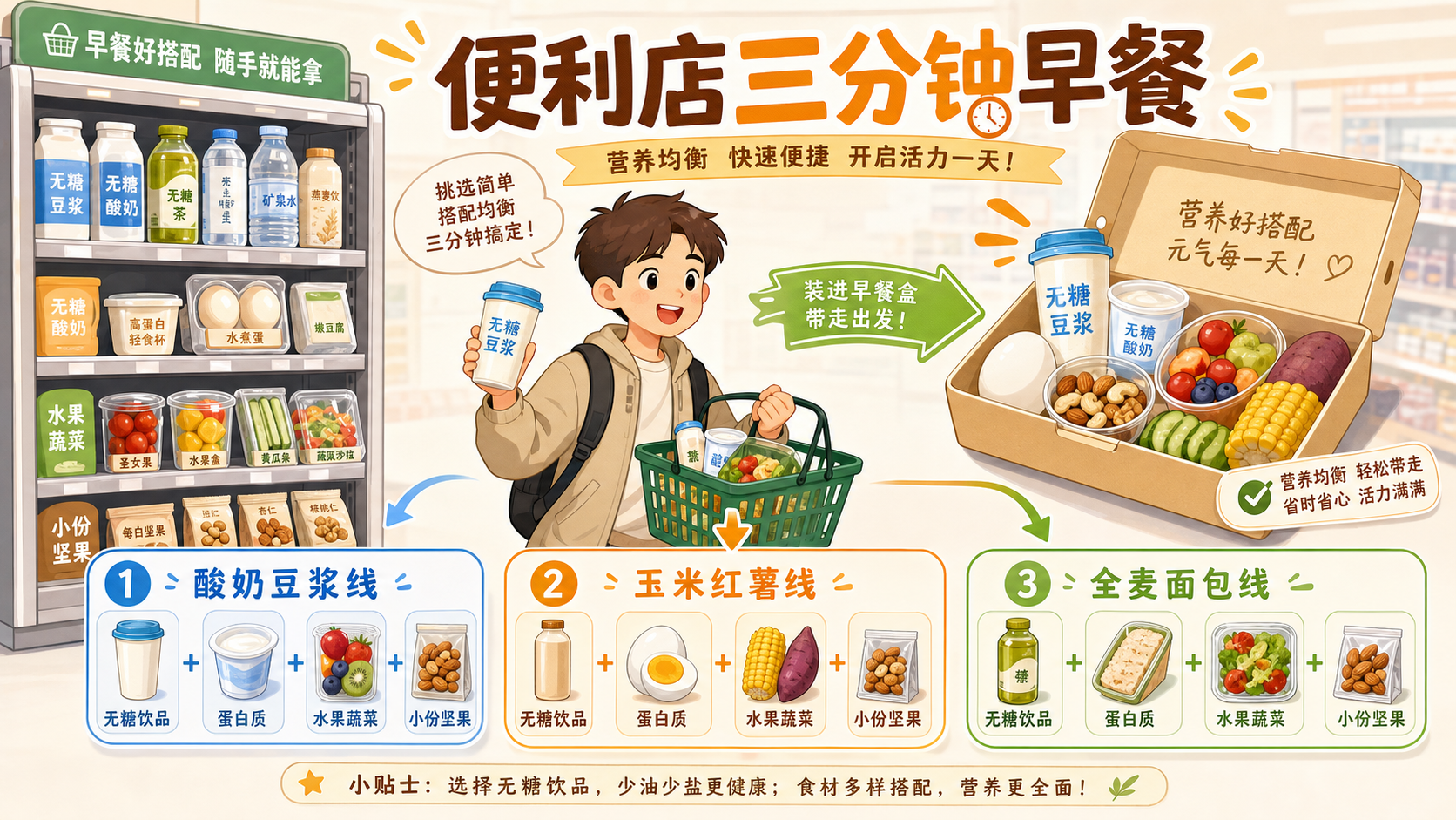 便利店三分钟早餐地图