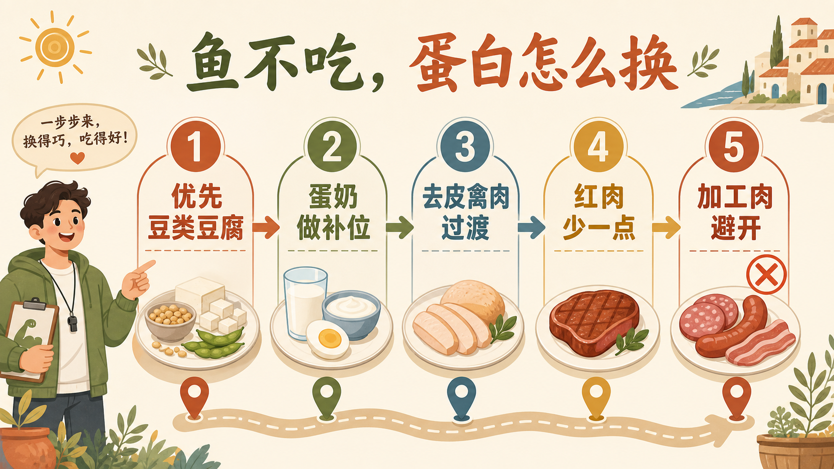 不爱吃鱼的地中海蛋白替代地图