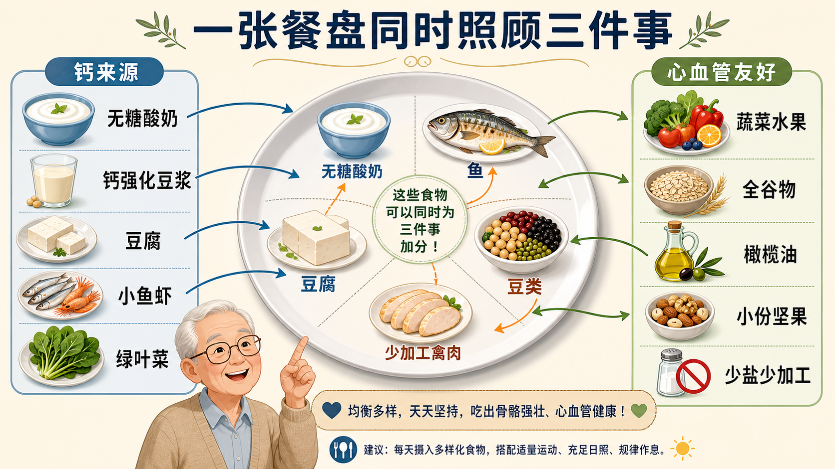 钙蛋白心血管平衡图