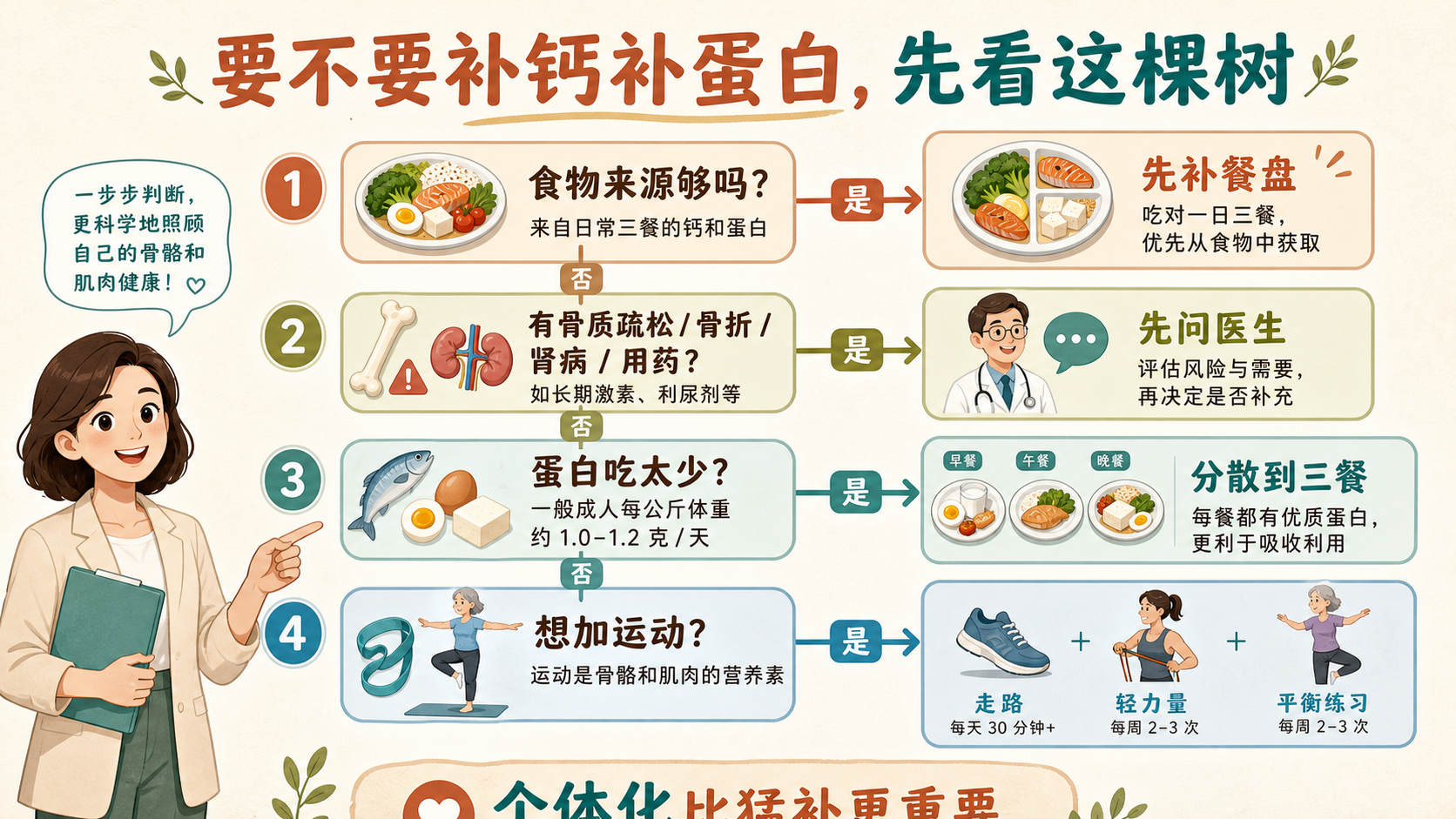 补钙补蛋白安全决策树