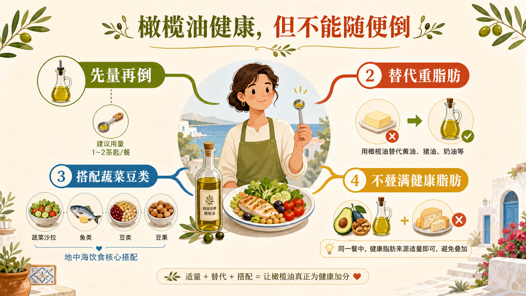 橄榄油很健康，为什么也不能随便倒