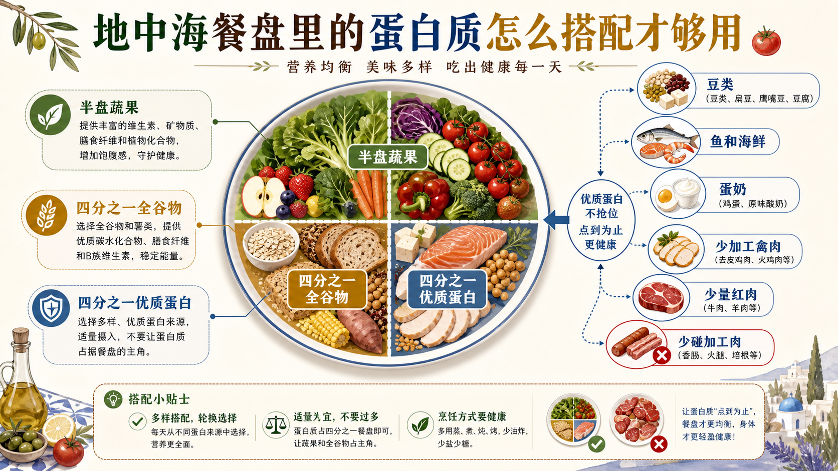 地中海蛋白质搭配总览