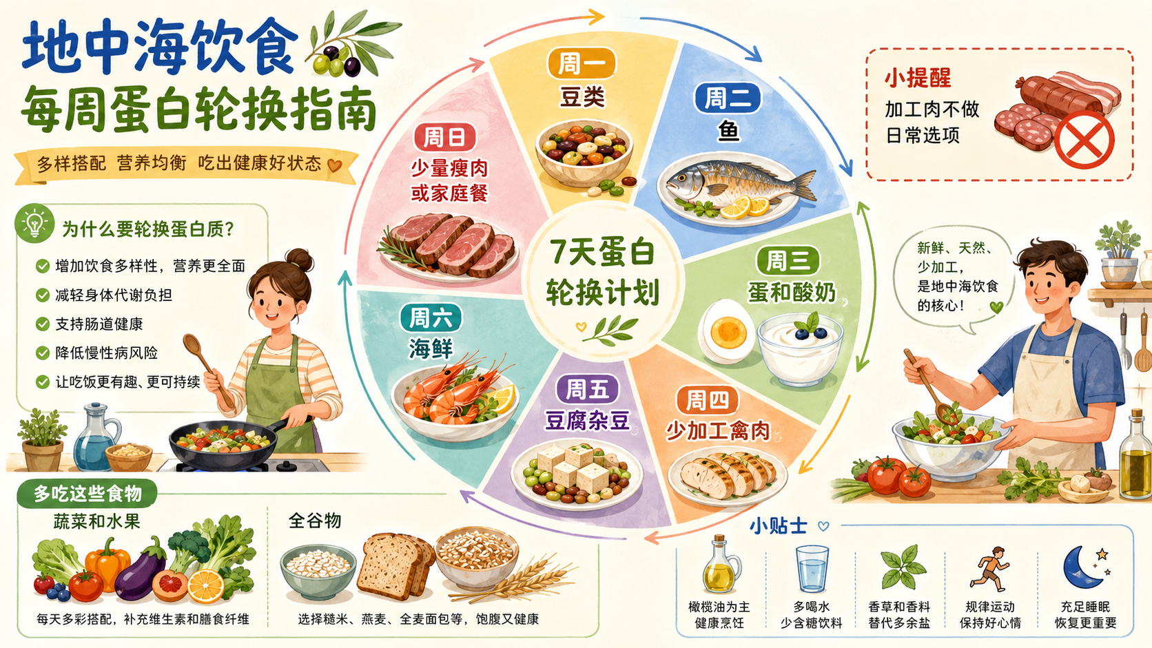 一周蛋白质轮换拓扑图