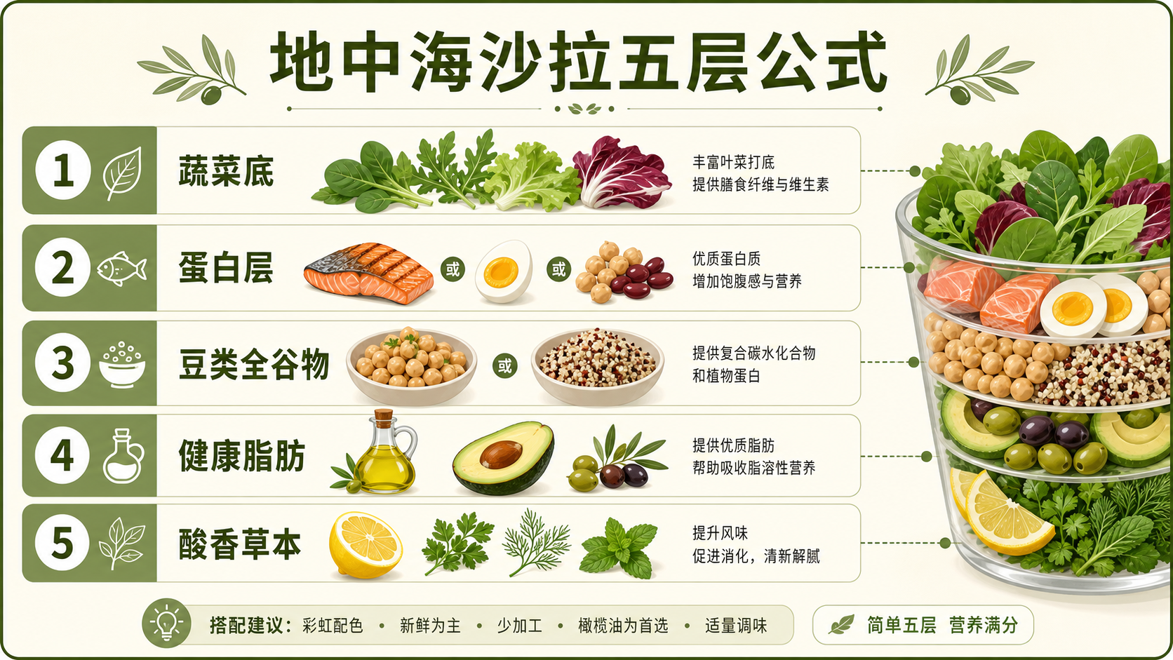 地中海沙拉五层公式图