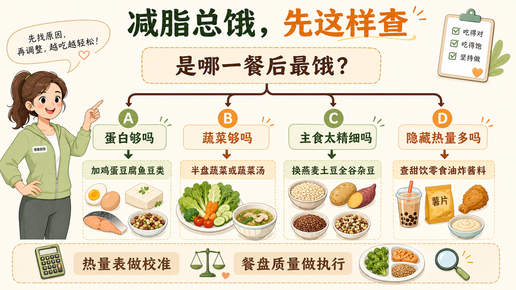 减脂饥饿调整决策树