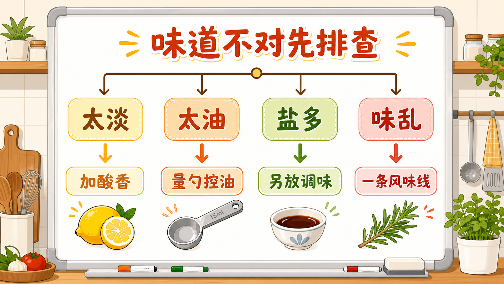 地中海调味错误排查决策树