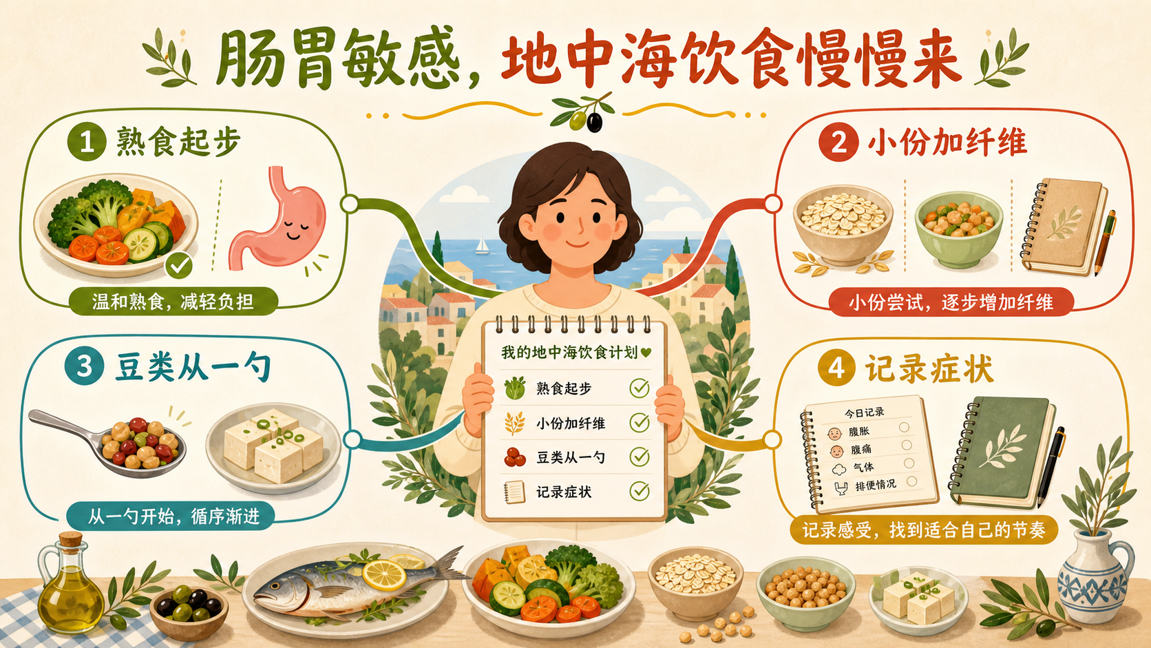 肠胃敏感人群地中海饮食过渡总览