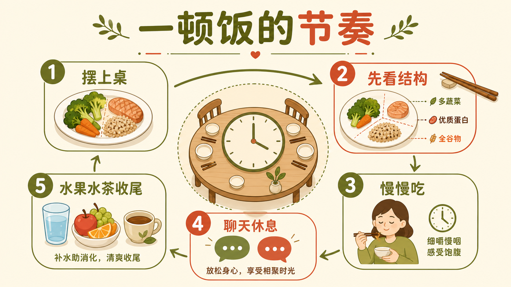 一顿饭的节奏