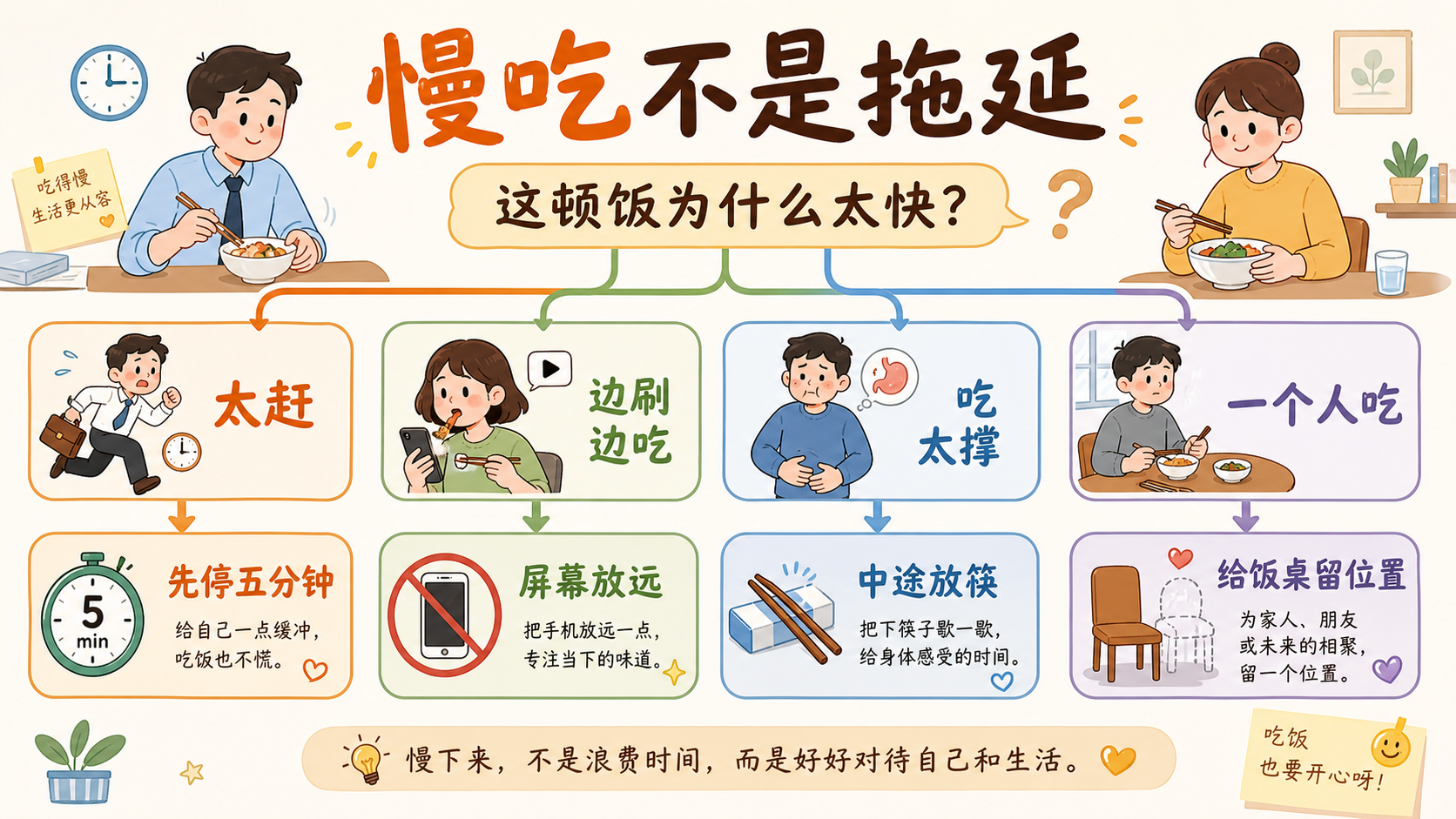 慢吃不是拖延