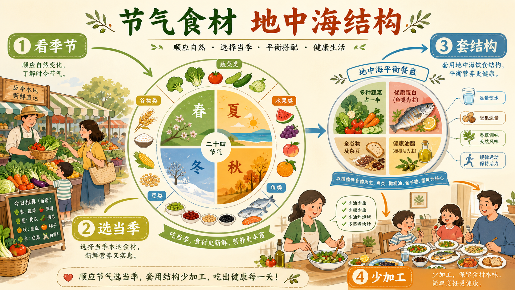 节气食材 地中海结构
